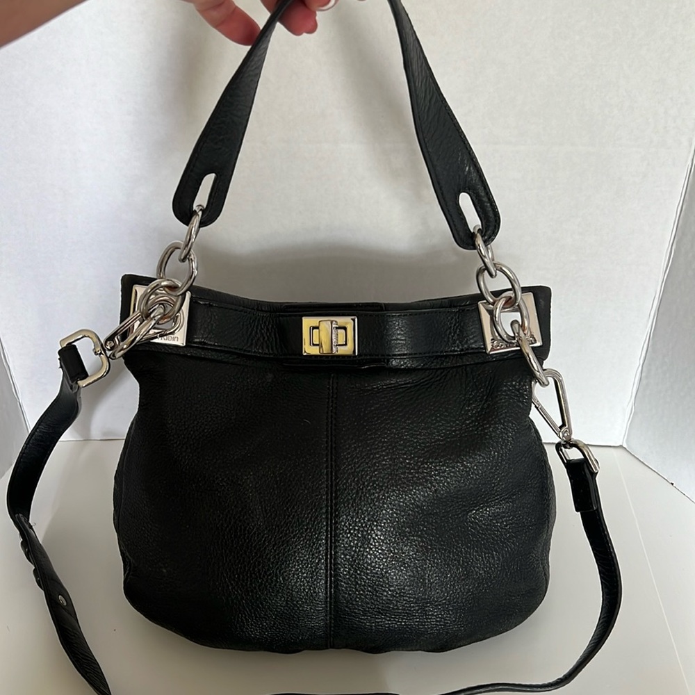 Calvin Klein Leather Shoulder/Crossbody Bag